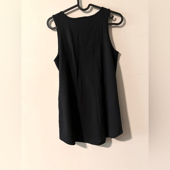 Port & company message tank top navy blue 100% cotton ( fun fact I don't care ) - Picture 3 of 3